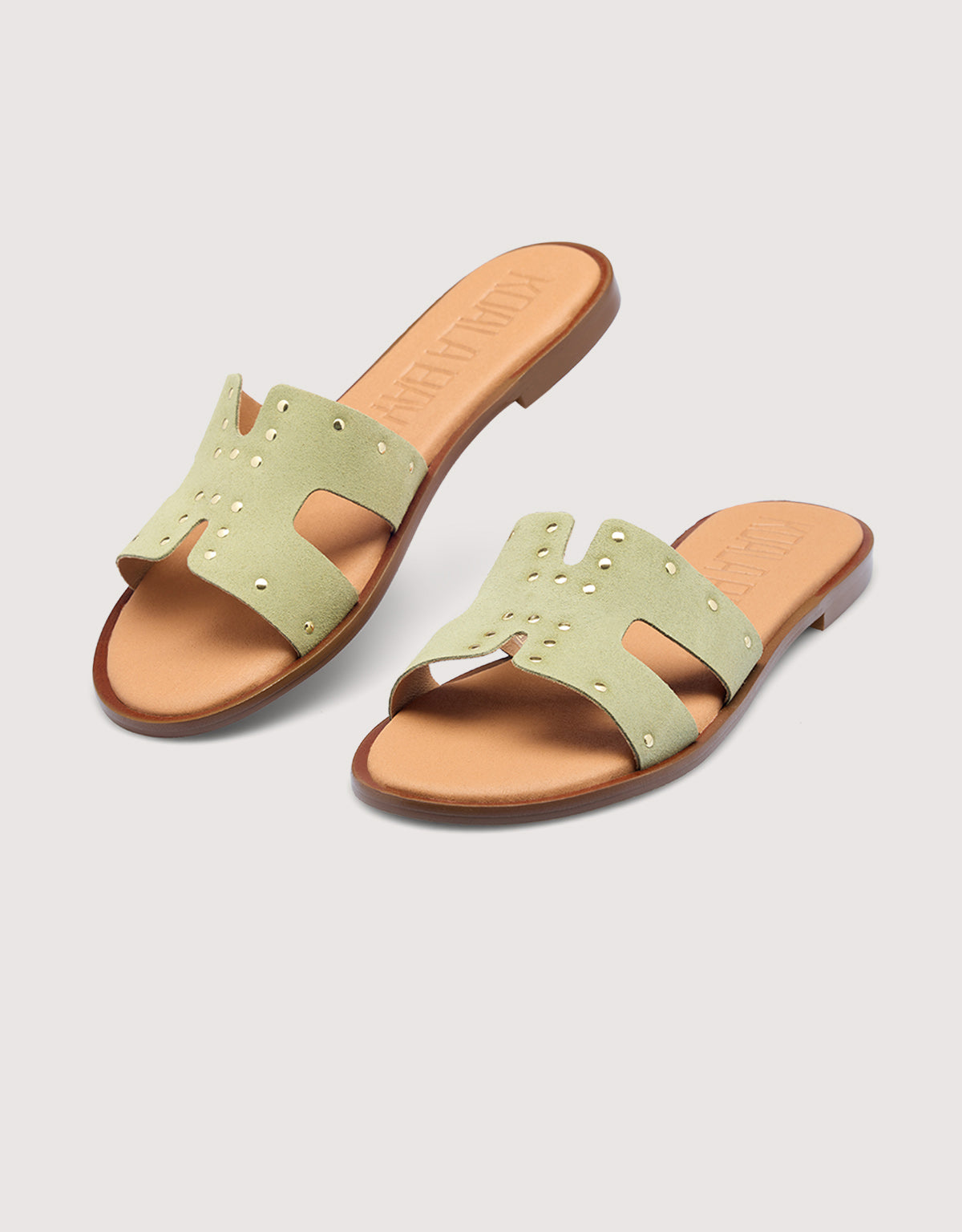 Flat sandals with a laser-cut - Ambrosia