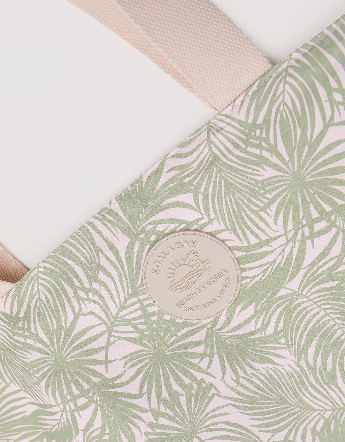 Bolso De Playa Beige Verde Claro - Persia 5