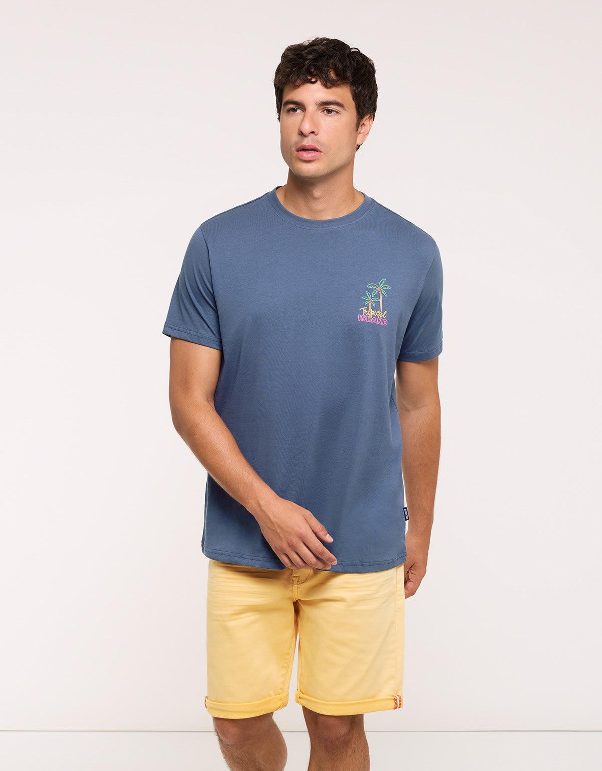 Camiseta Manga Corta Azul Marino - Tropidale 3