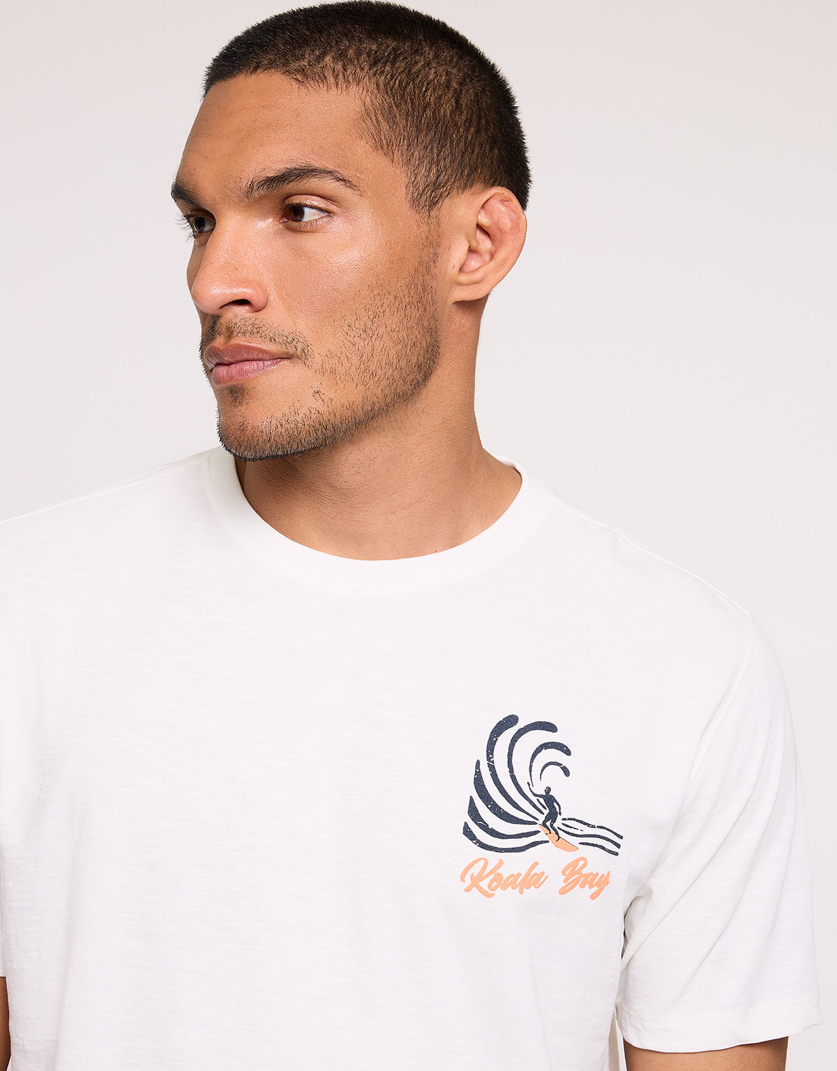 Camiseta Manga Corta Blanco - Bayleed 4