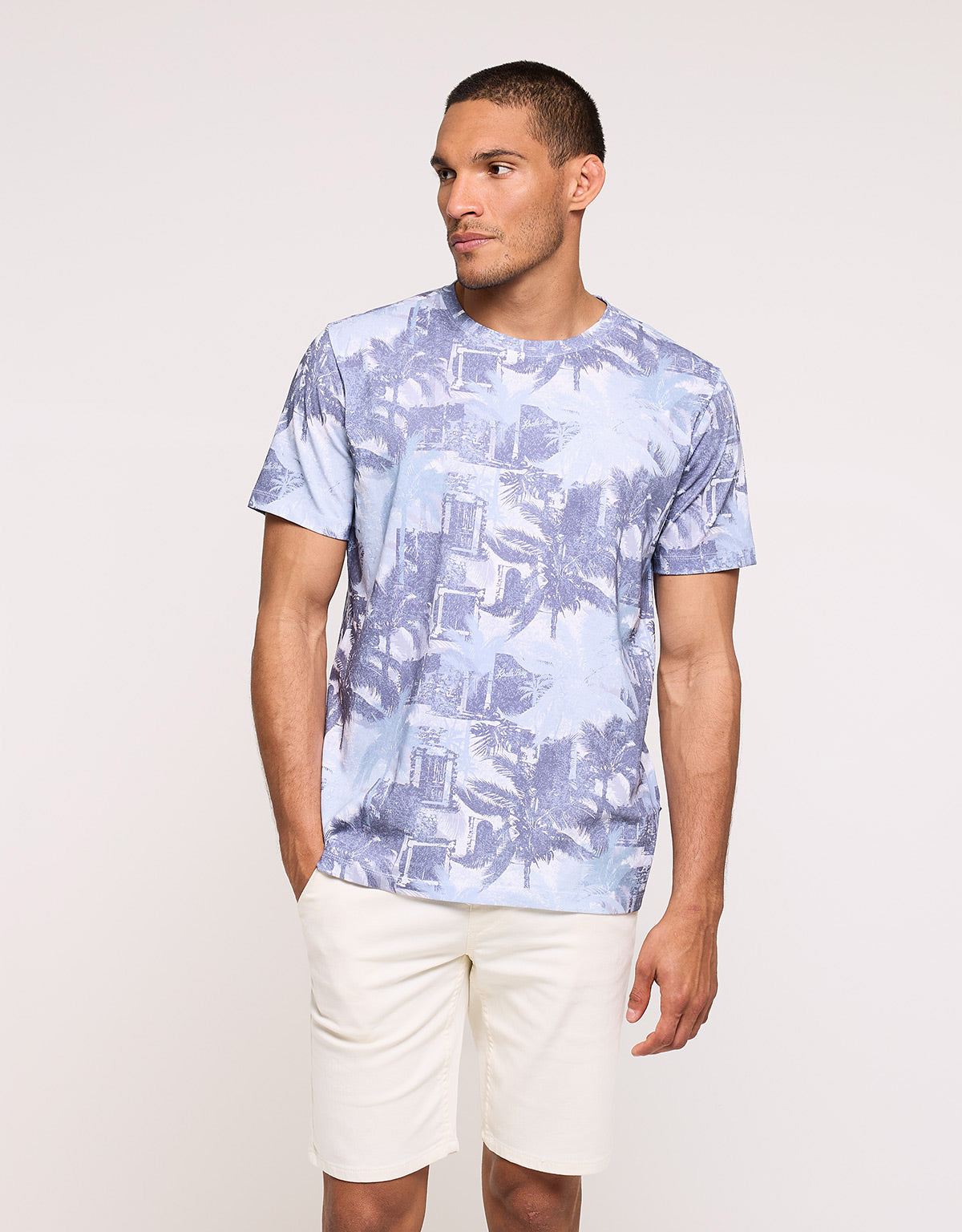 Camiseta Manga Corta Azul Marino - Lumiere