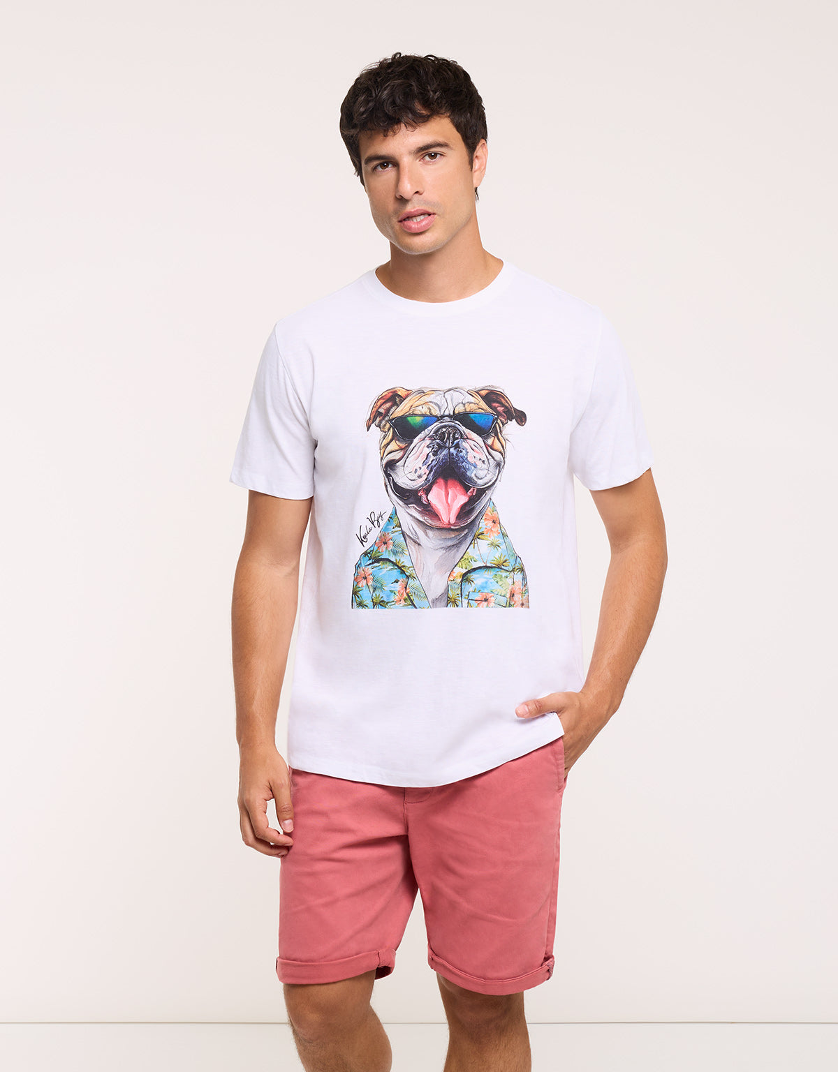 Camiseta Manga Corta Blanco - Leesin 2