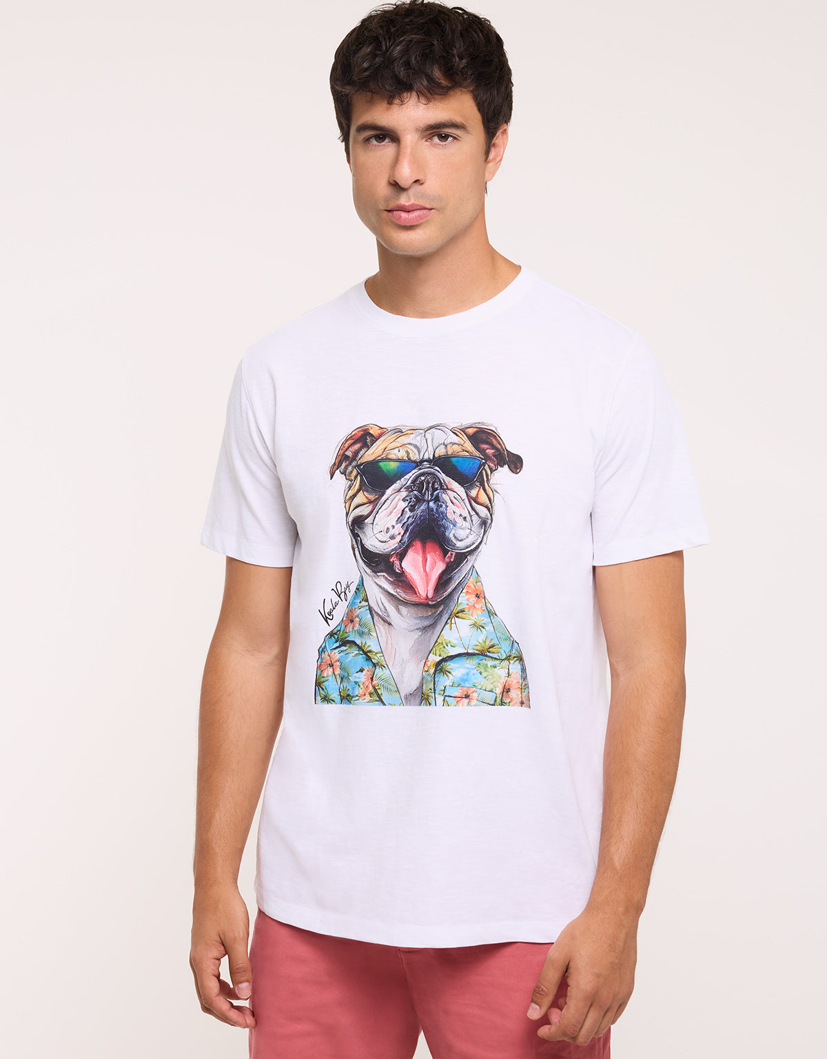 Camiseta Manga Corta Blanco - Leesin