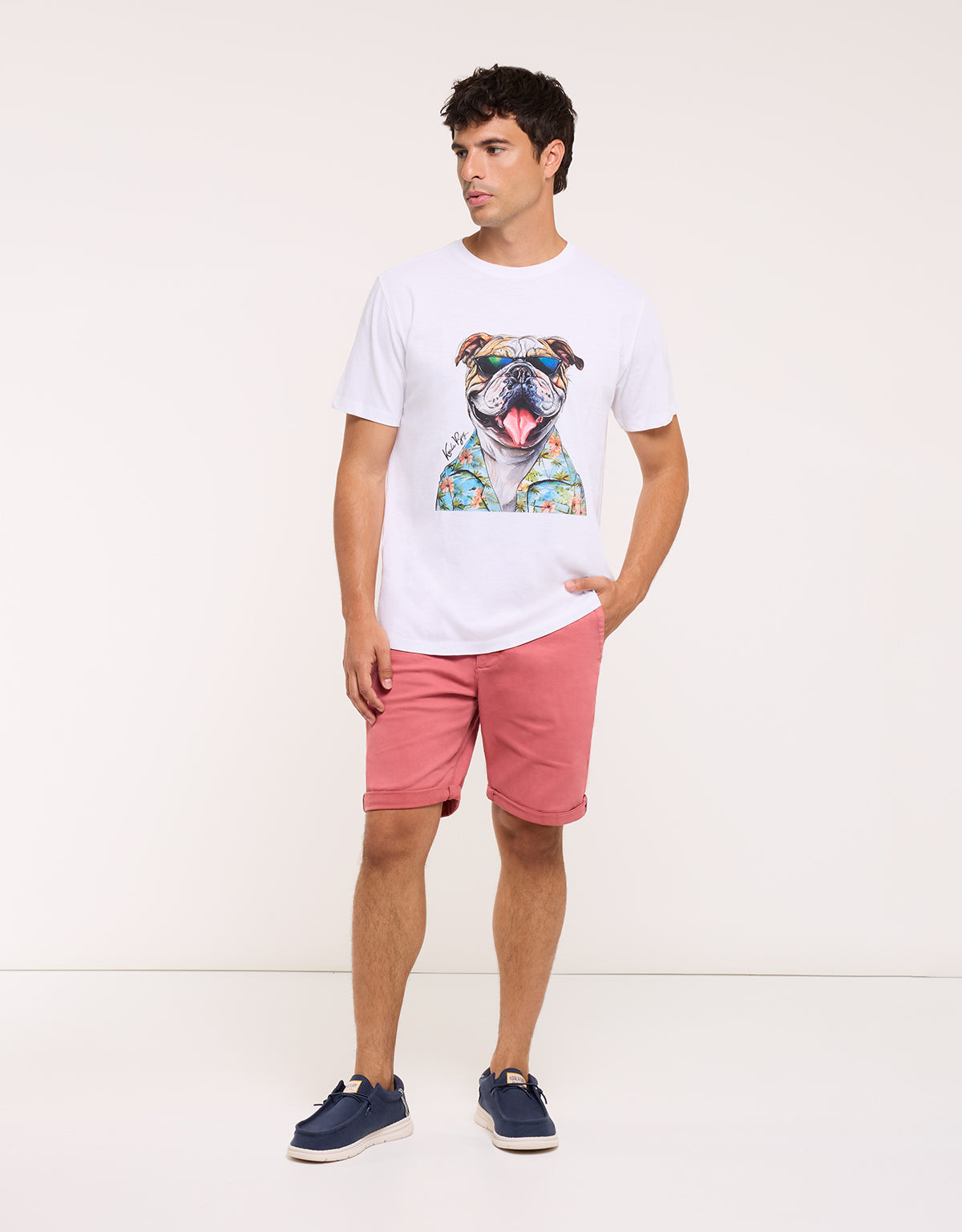 Camiseta Manga Corta Blanco - Leesin 6