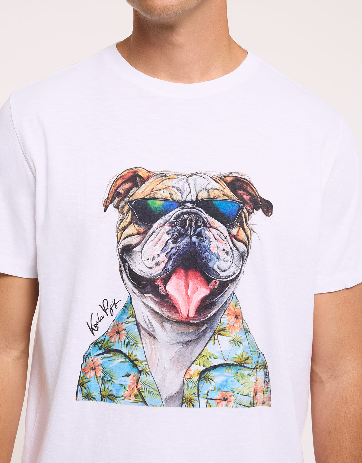 Camiseta Manga Corta Blanco - Leesin 5