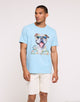Camiseta Manga Corta Azul - Leesin