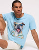 Camiseta Manga Corta Azul - Leesin 2
