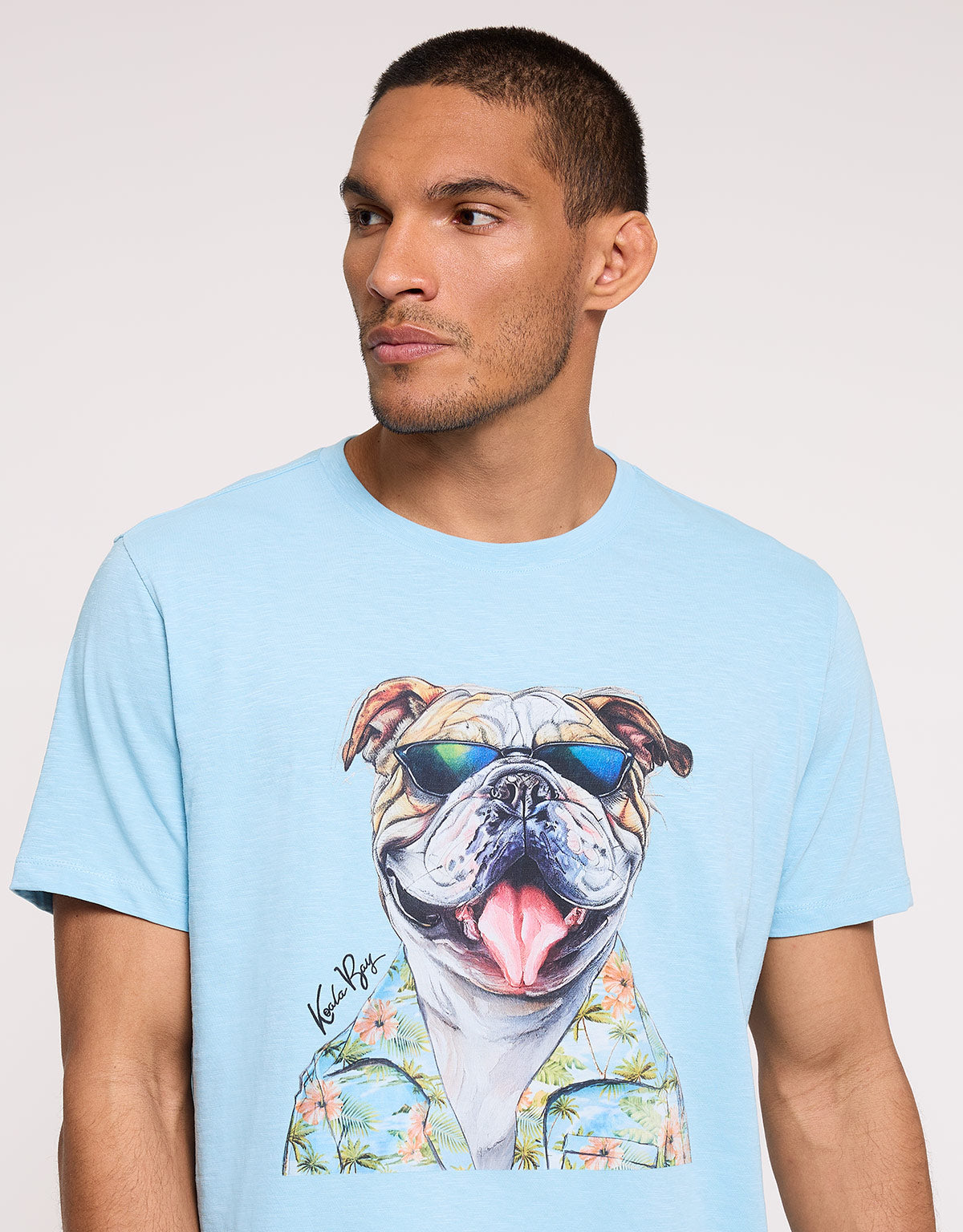 Camiseta Manga Corta Azul - Leesin 4