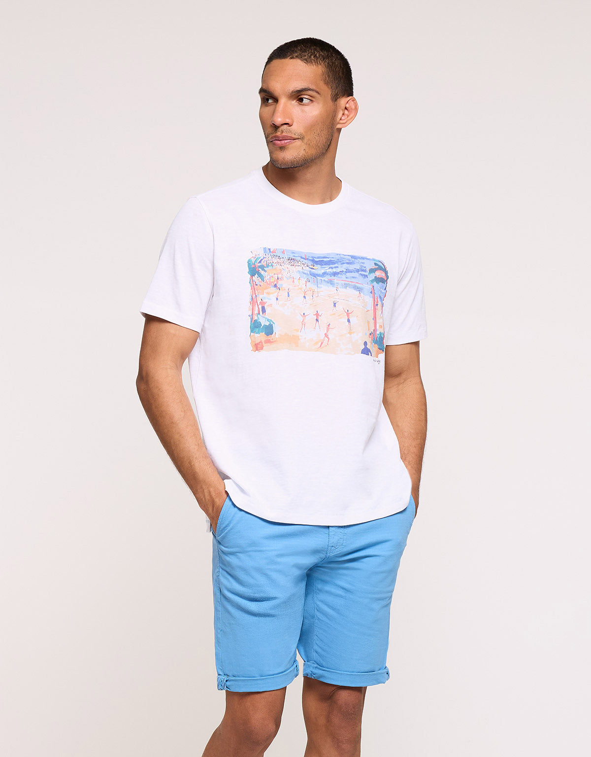 Camiseta Manga Corta Blanco - Cabana