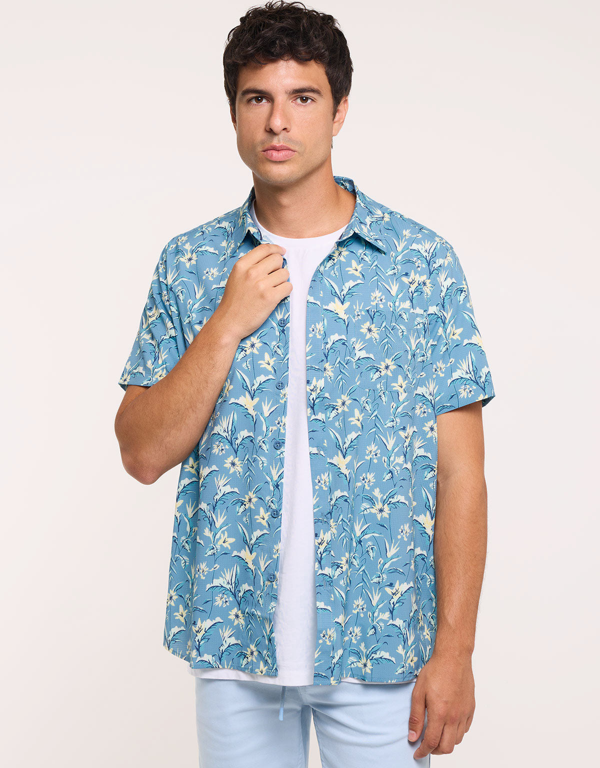 Camisa Manga Corta Azul - Pastelparadise 3