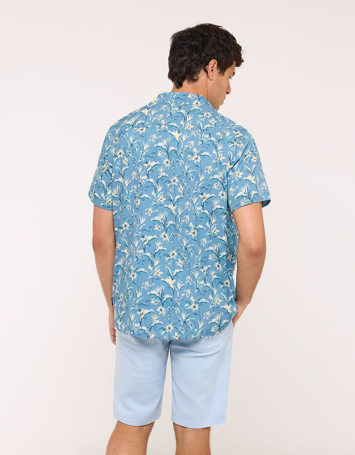 Camisa Manga Corta Azul - Pastelparadise 4