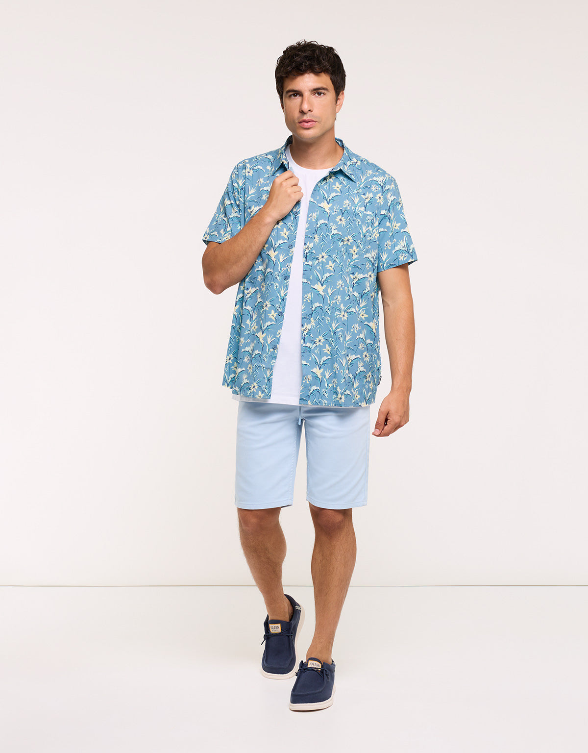 Camisa Manga Corta Azul - Pastelparadise 5