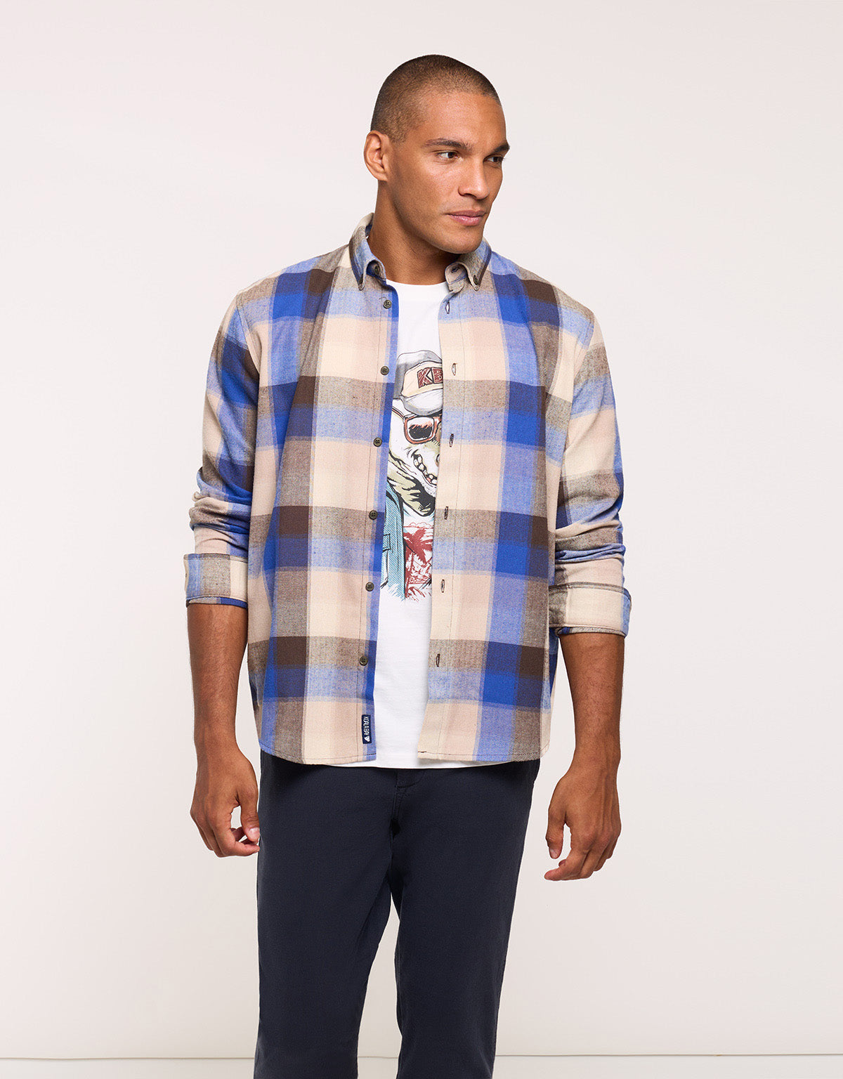Camisa Manga Larga Azul - Frost