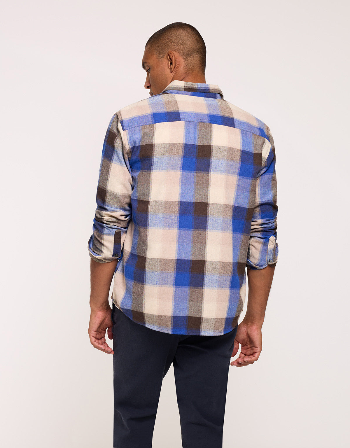 Camisa Manga Larga Azul - Frost 4