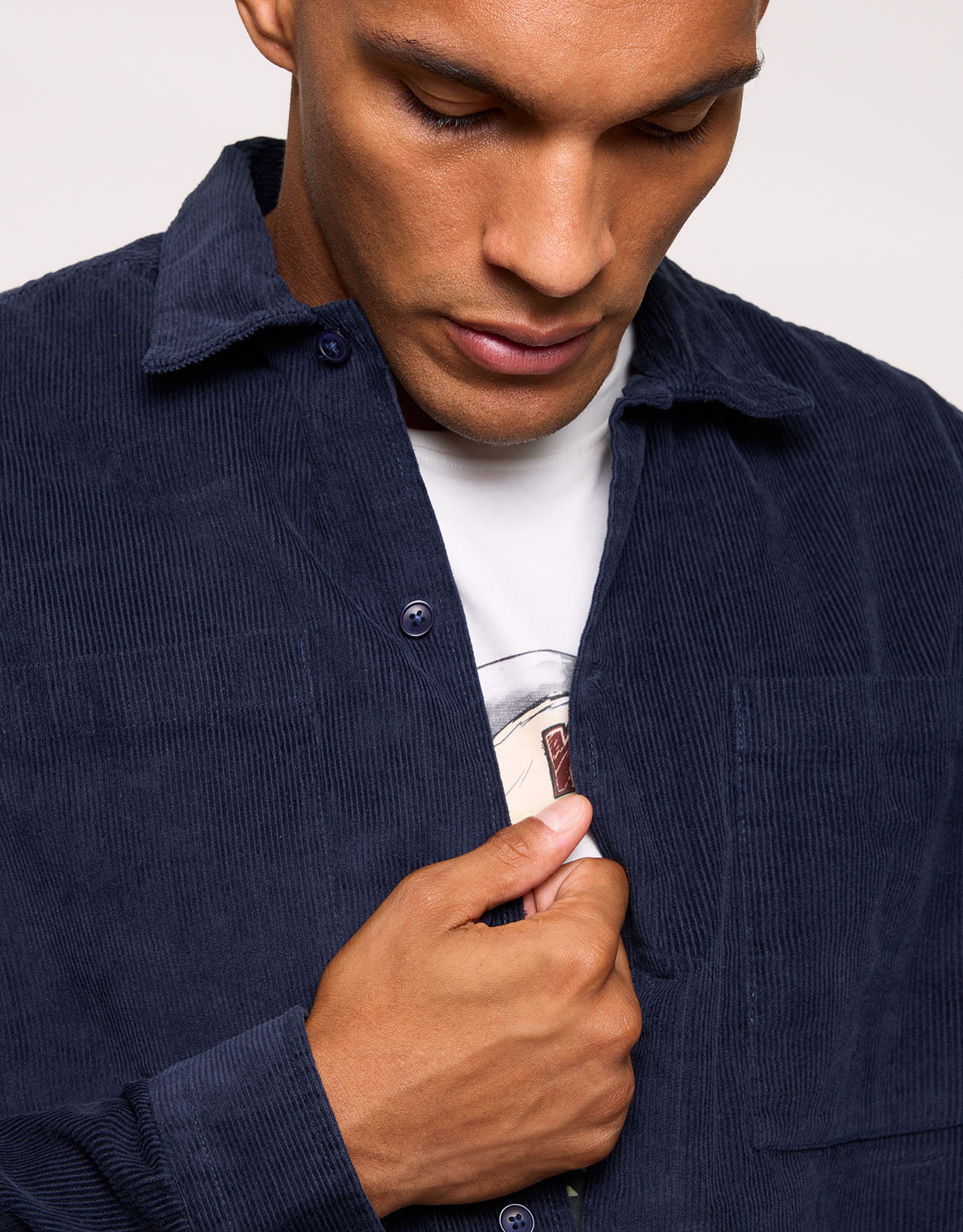 Navy Corduroy Jacket - Boreal