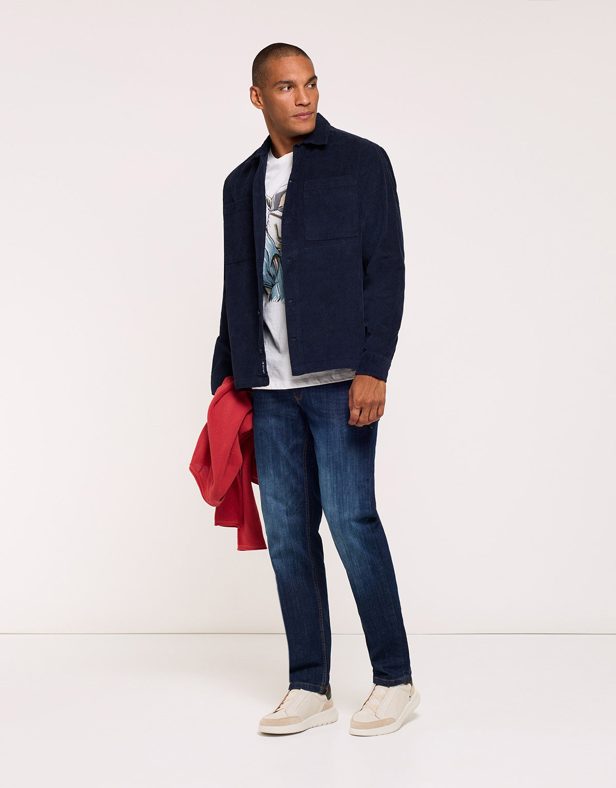 Navy Corduroy Jacket - Boreal