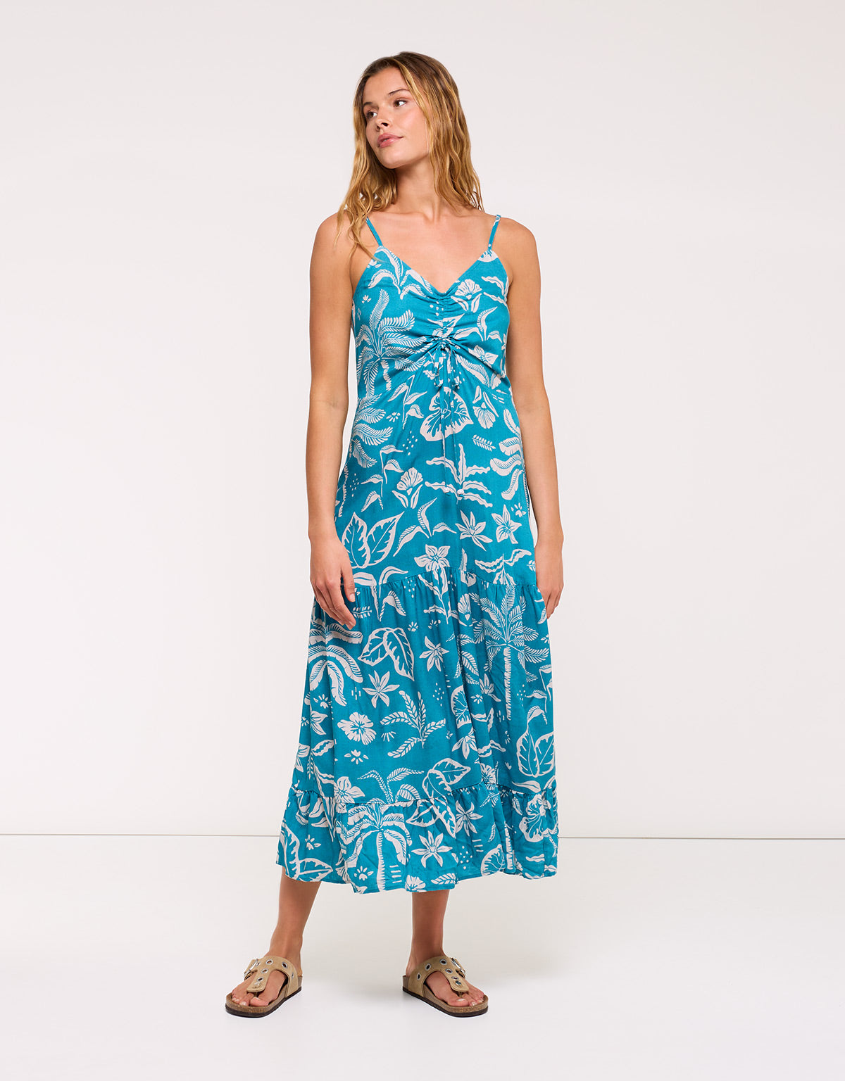 Vestido Largo Turquesa - Salma