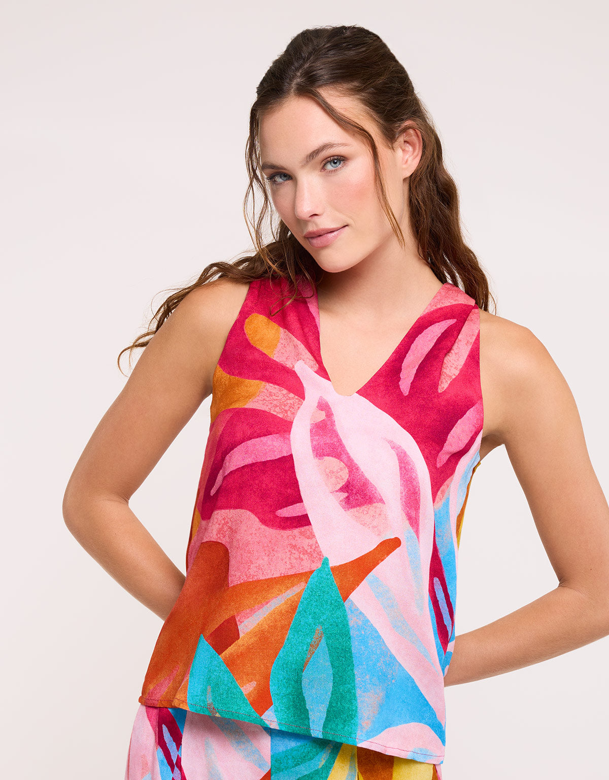 Blusa Sin Mangas Multicolor - Natur 2