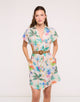 Hummingbird Shirt Dress with Belt – Calimea