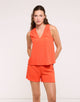 Blusa Sin Mangas Naranja - Ariana