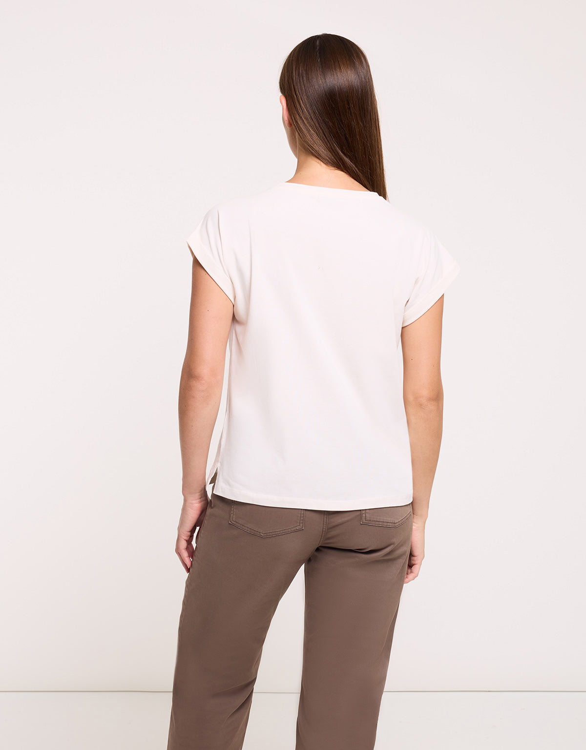 White Short-Sleeve T-Shirt - Lamila