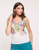 White Strappy T-Shirt - Leajula
