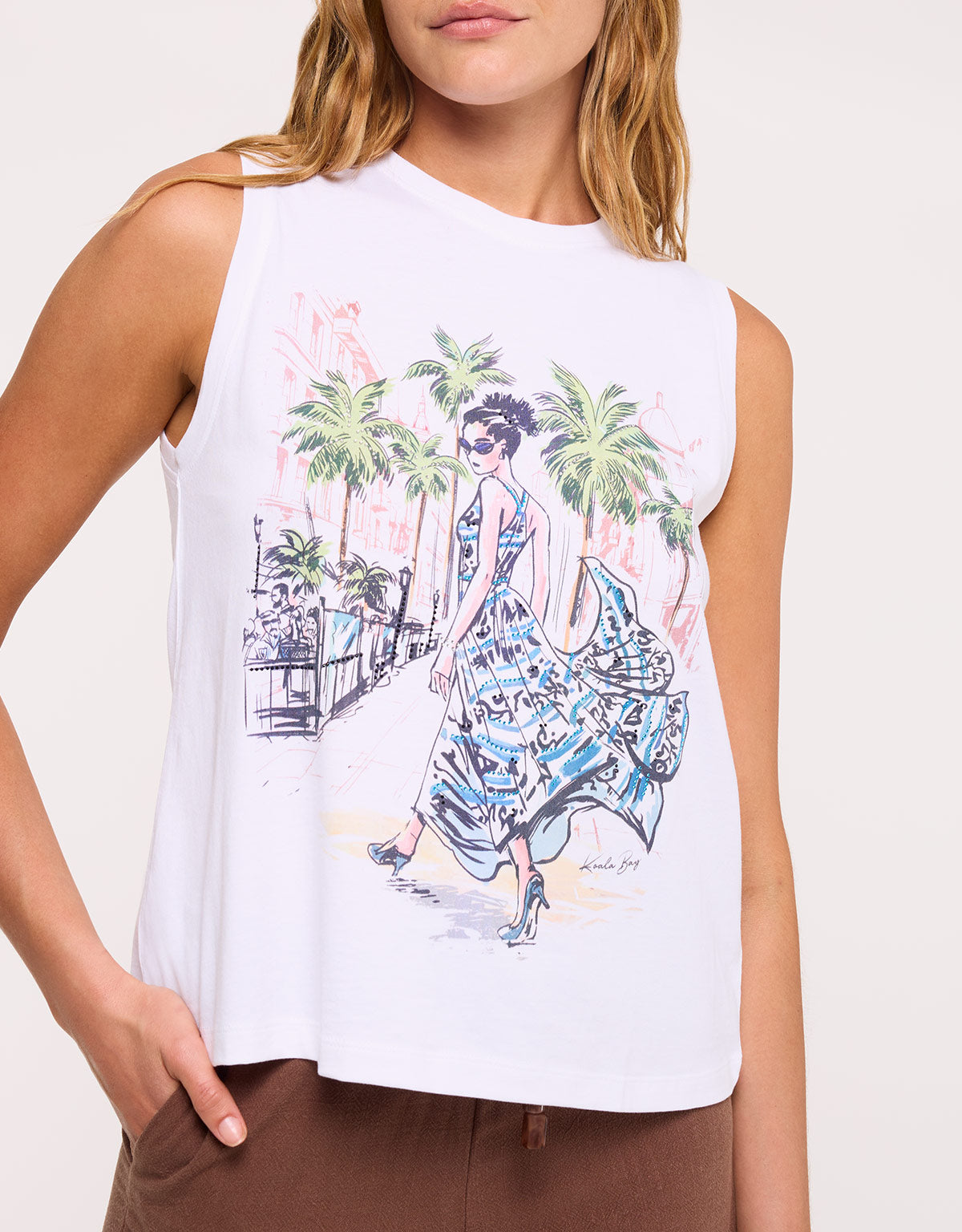 Camiseta Tirantes Blanco - Figureli 4