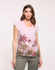 Pink Palm Landscape T-Shirt - Mausi