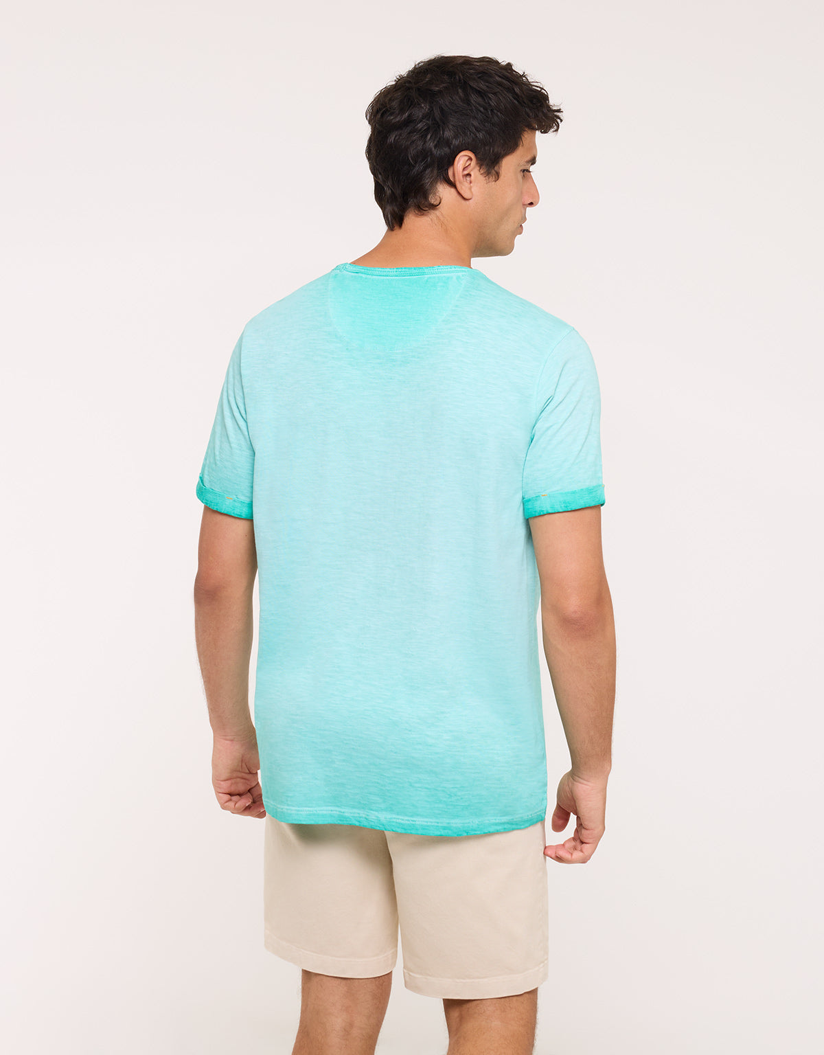 Camiseta Calavera Manga Corta Azul - Skullbay 3