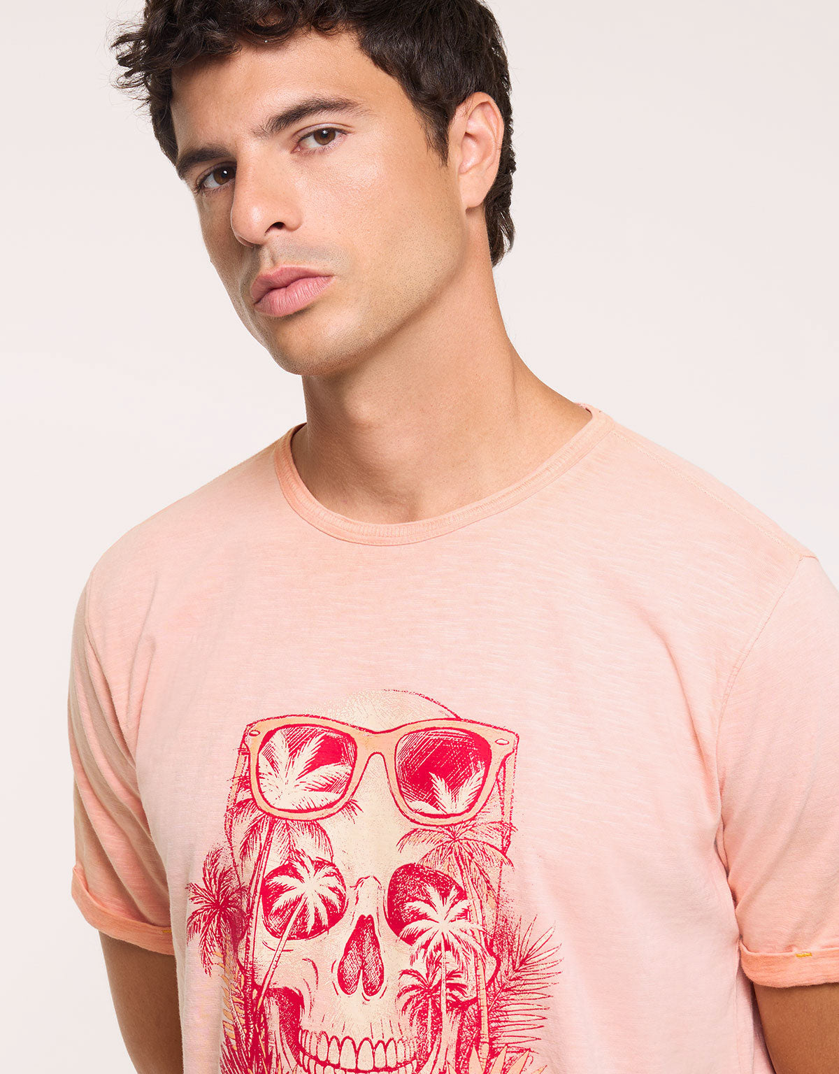 Camiseta Calavera Manga Corta Coral - Skullbay 4