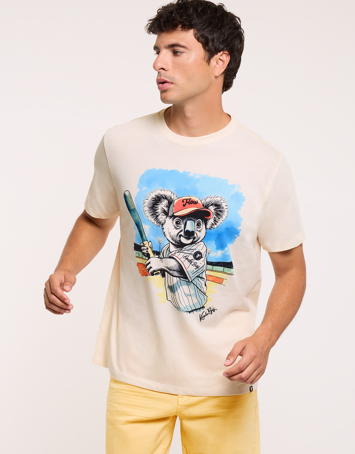 Camiseta Koala Manga Corta Beige - Lilio 2