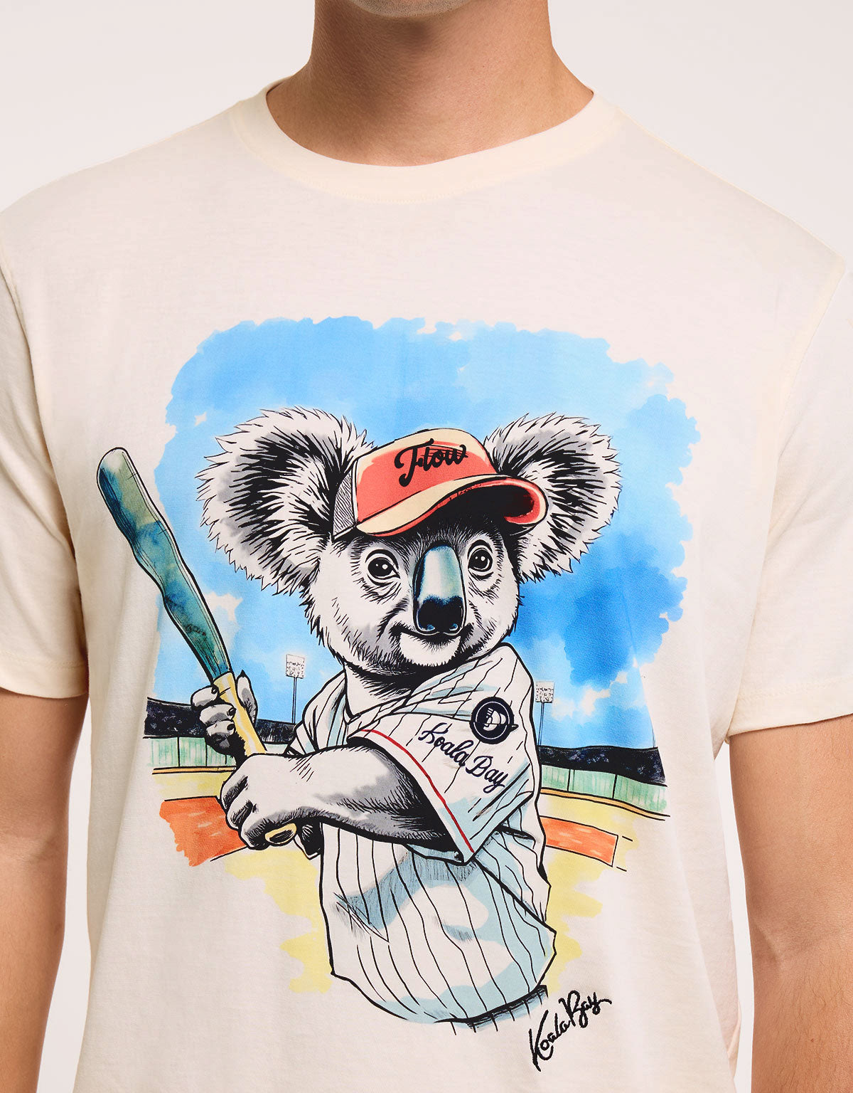 Camiseta Koala Manga Corta Beige - Lilio 5