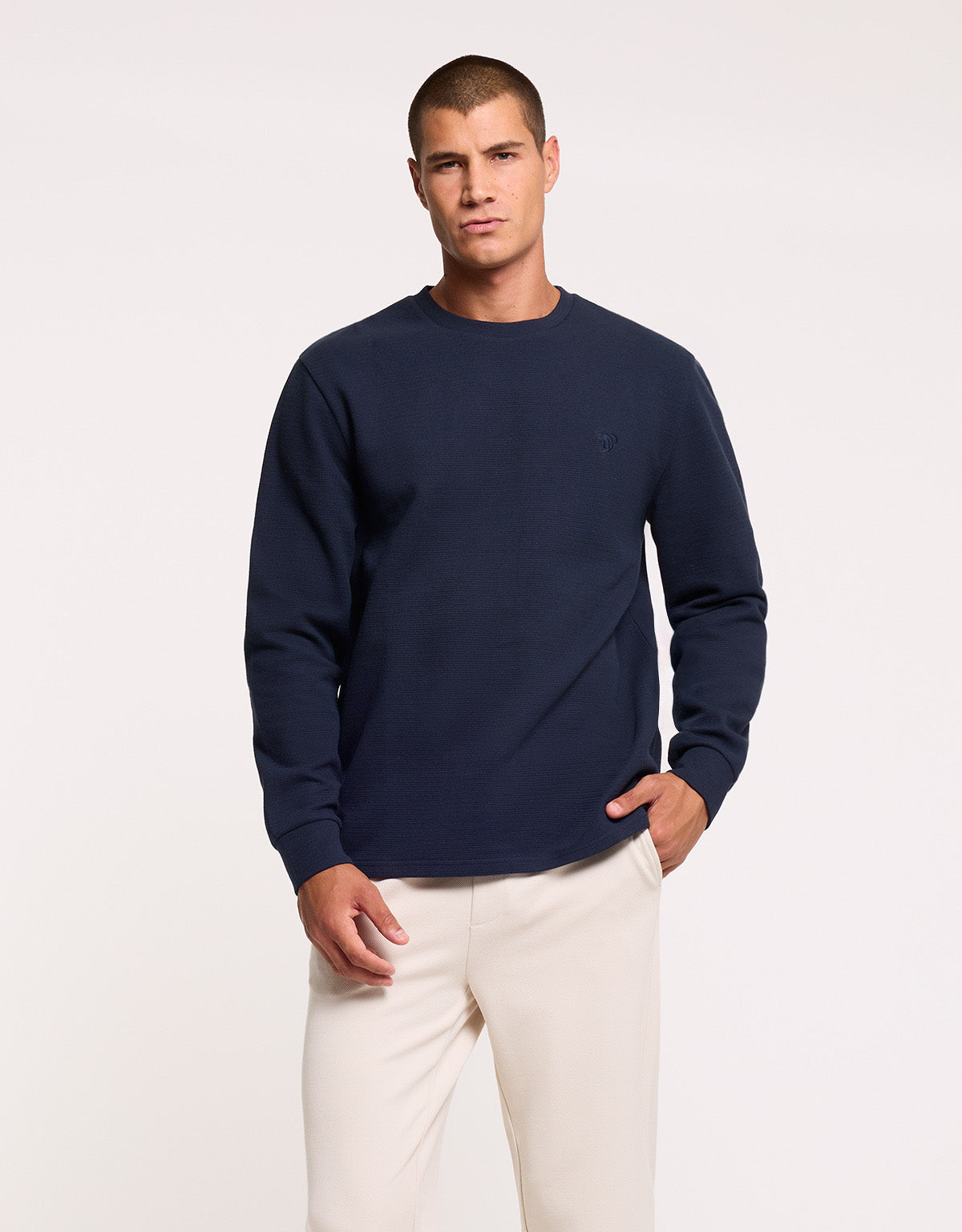 Sudadera Sin Capucha Azul Marino - Brome 1