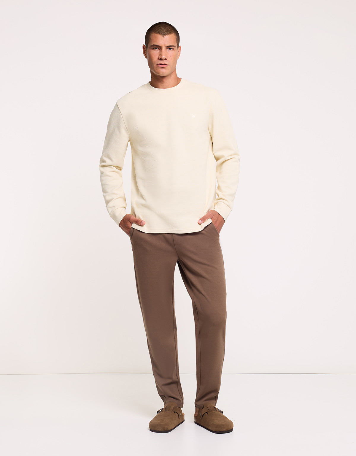 Sudadera Sin Capucha Blanco - Brome 5
