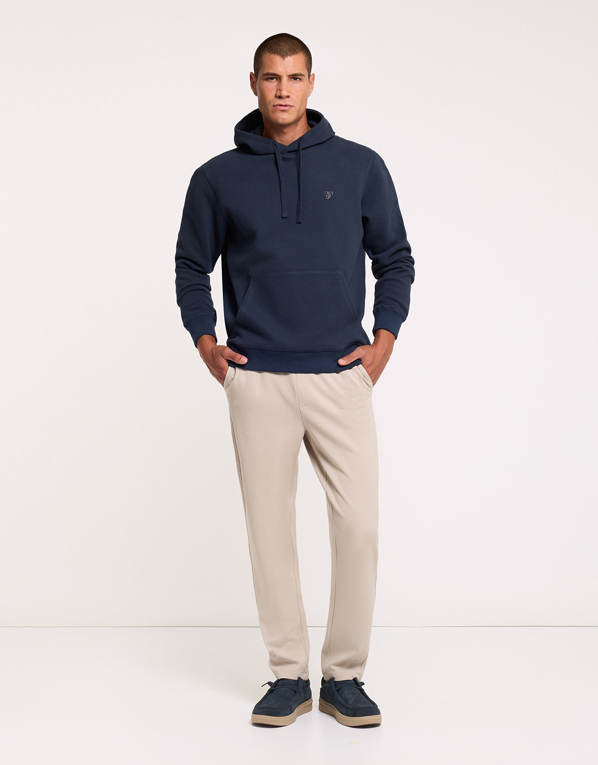 Sudadera Con Capucha Azul Marino - Manly 6