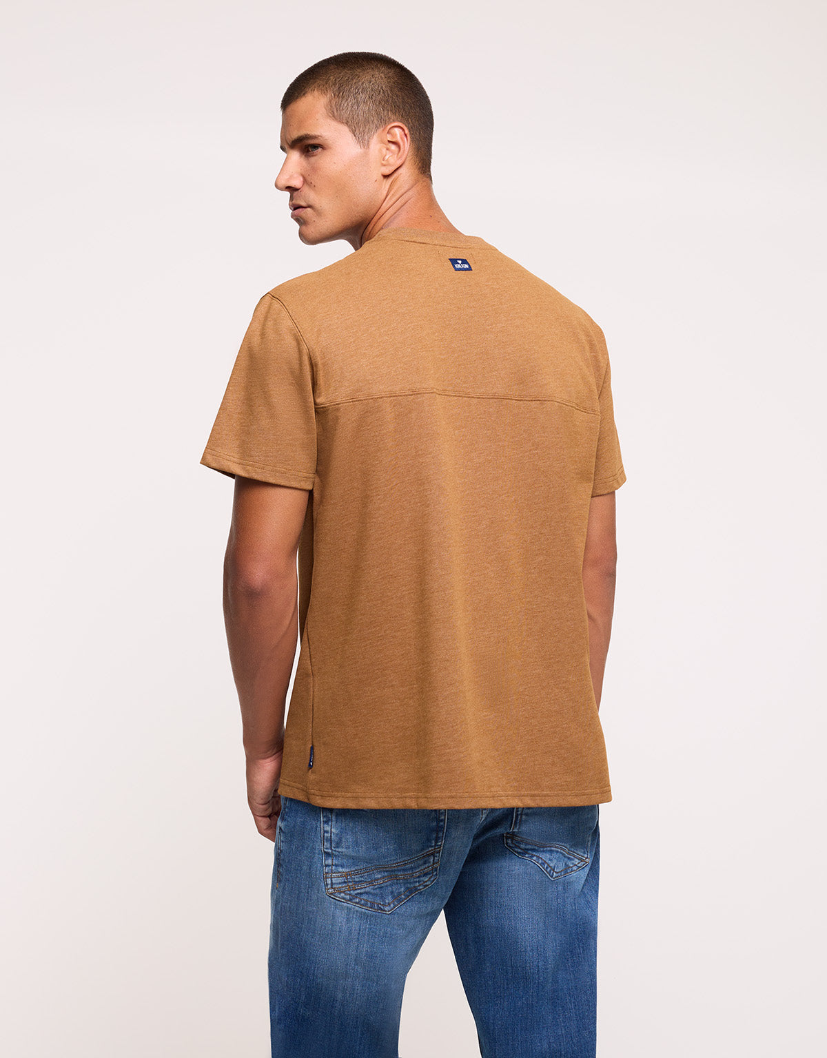 Brown Marl Short-Sleeve T-Shirt - Bondi