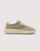 Khaki Perforated Leather Sneakers - Sienna