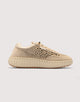 Gold Perforated Leather Sneakers - Sienna