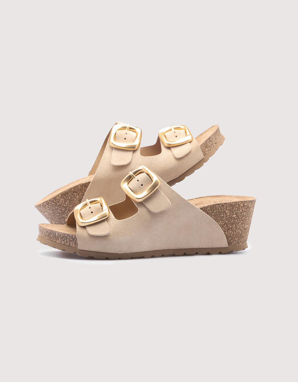 Beige Serraje Wedge - Nijar