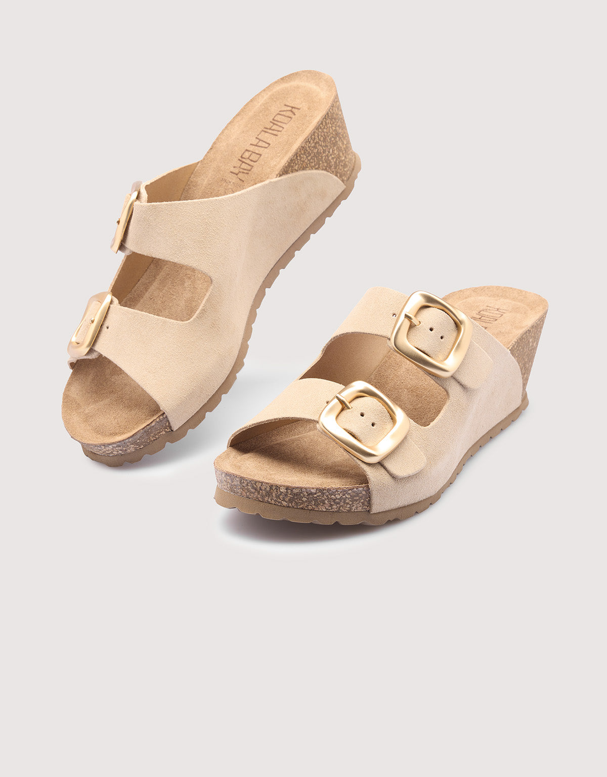 Beige Serraje Wedge - Nijar