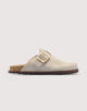 Beige Flat Clog - Sonora