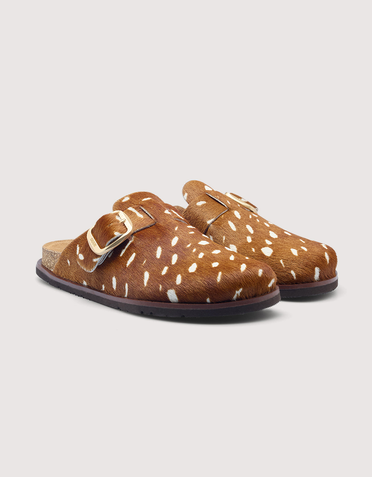 Bambi Leather Flat Clog - Sonora