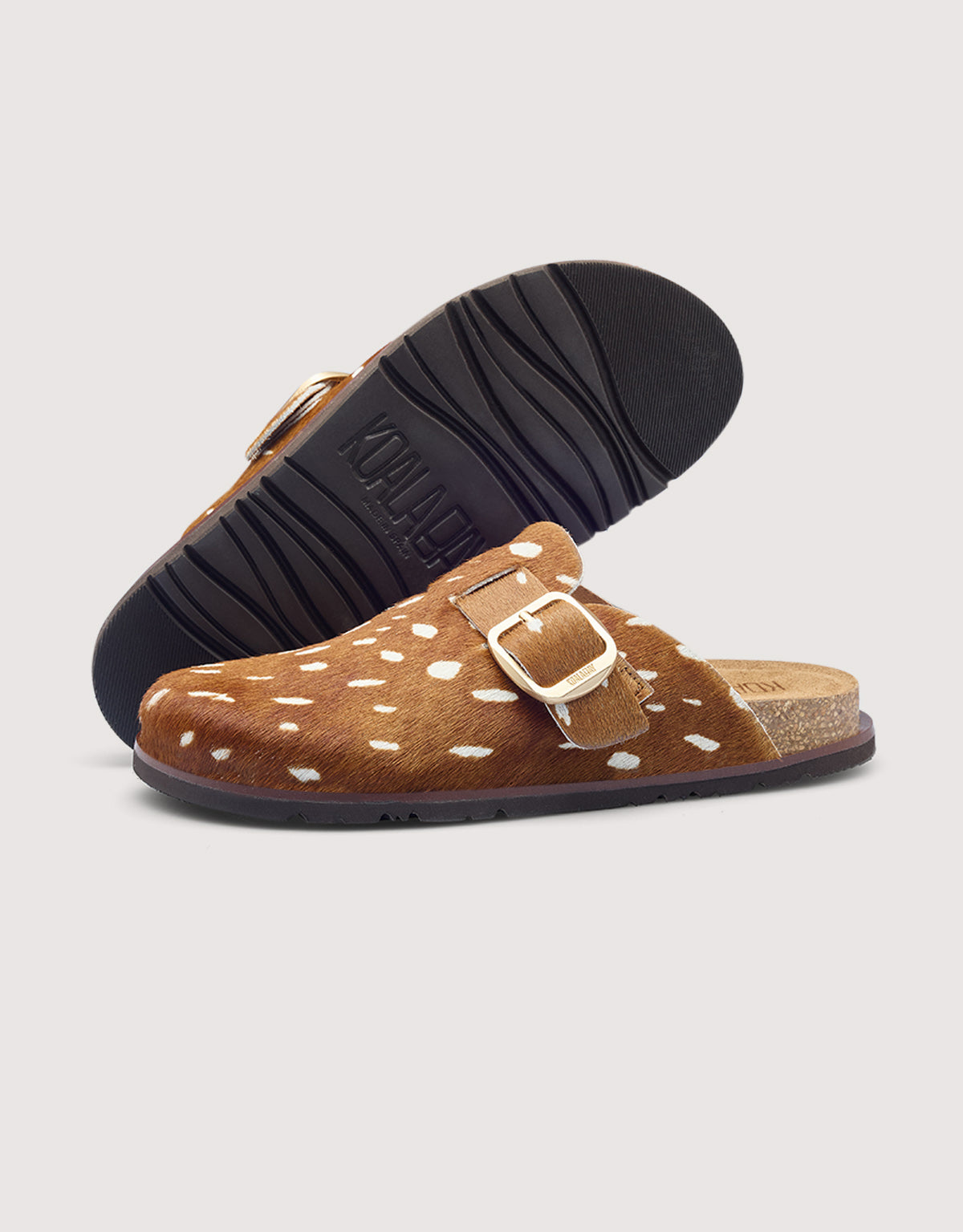 Bambi Leather Flat Clog - Sonora
