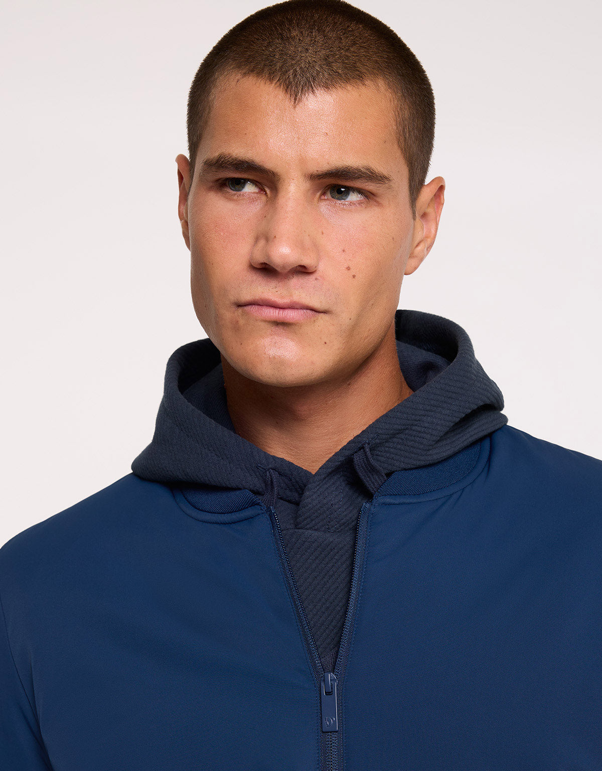 Navy Blue Bomber Jacket - Bocky