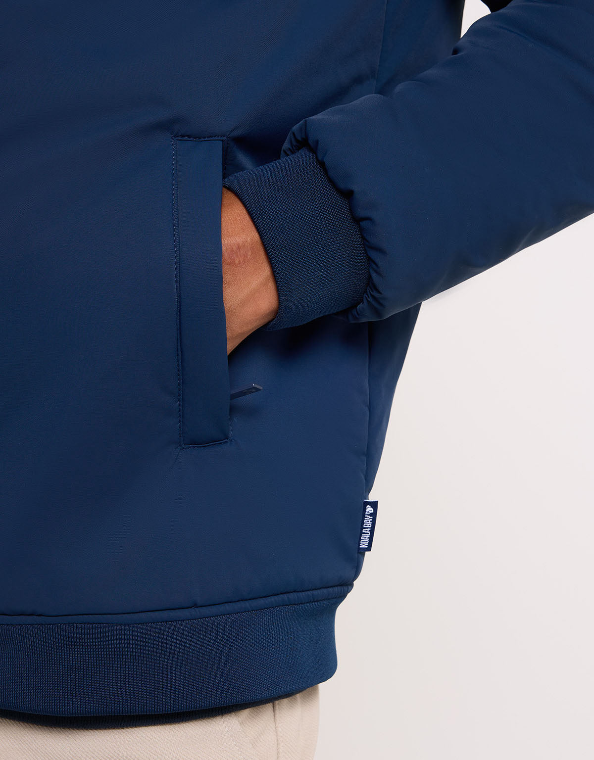 Navy Blue Bomber Jacket - Bocky