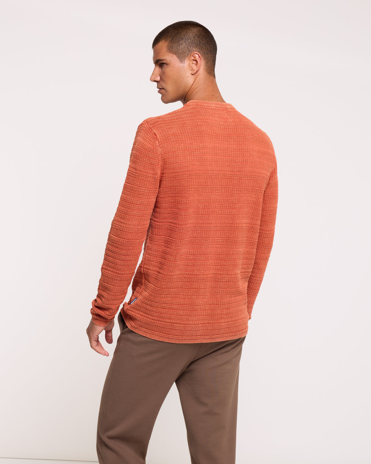 Orange Textured Sweater - Calimero