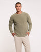 Khaki Textured Sweater - Milt