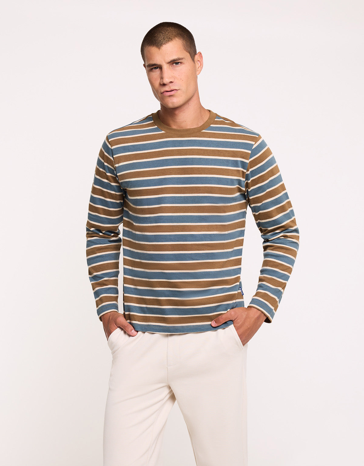 Blue Long-Sleeve T-Shirt - Kalid