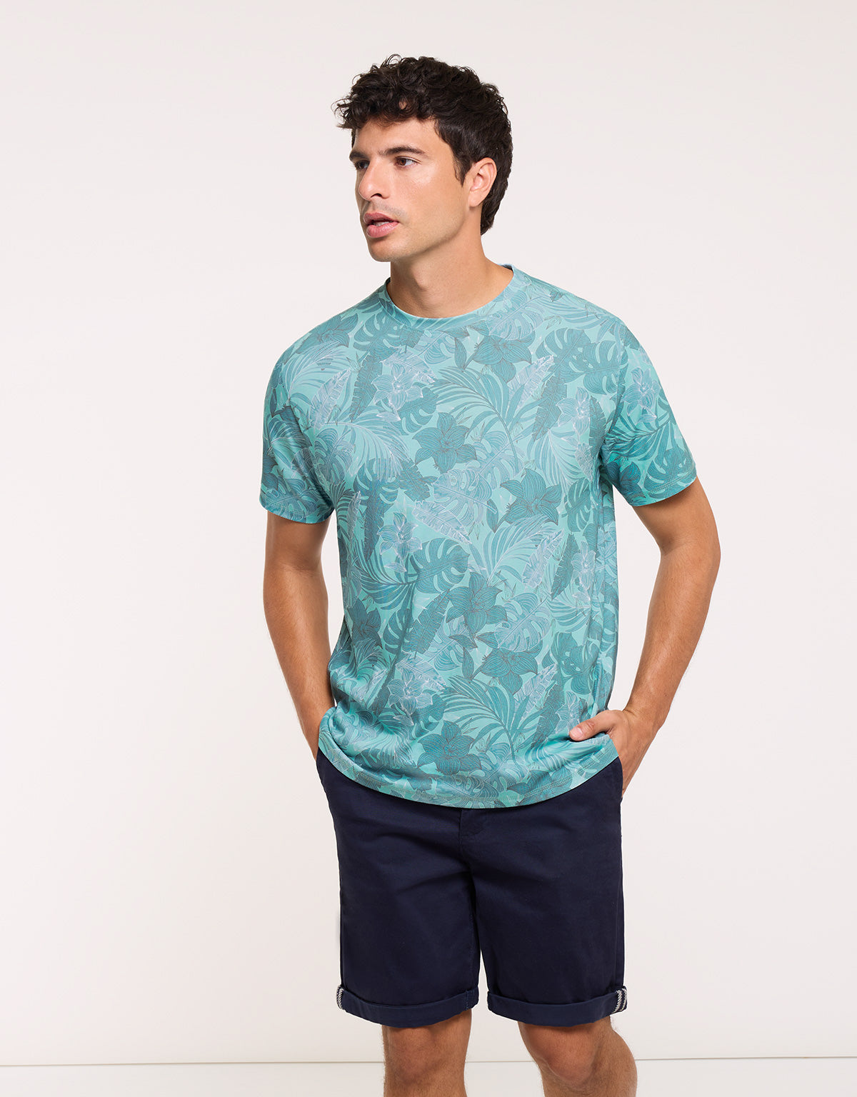 Camiseta Manga Corta Turquesa - Bayboyde