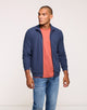 Navy Blue Zip-Up Sweatshirt - Mosito